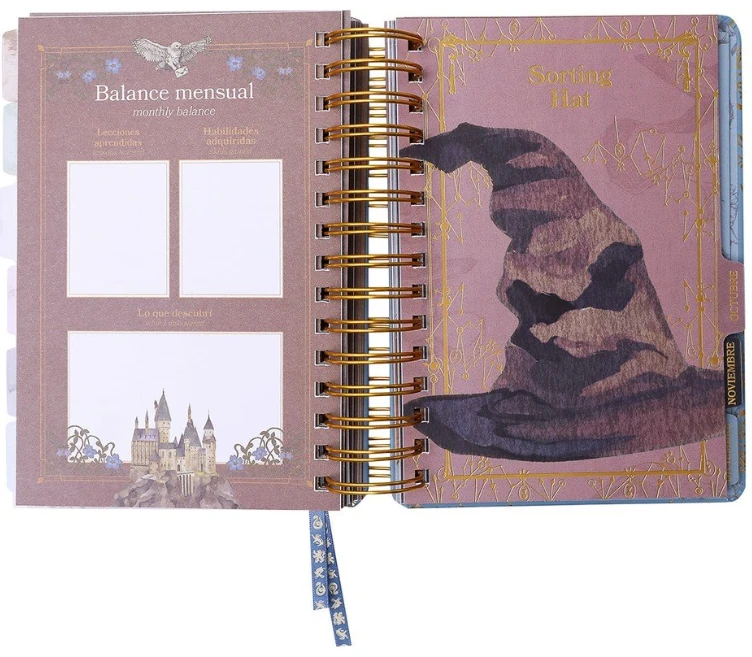 AGENDA ANUAL 2027 14X20 D/P HARRY POTTER - Imagen 2